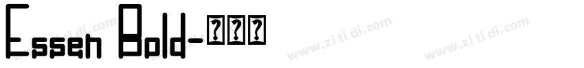 Essen Bold字体转换